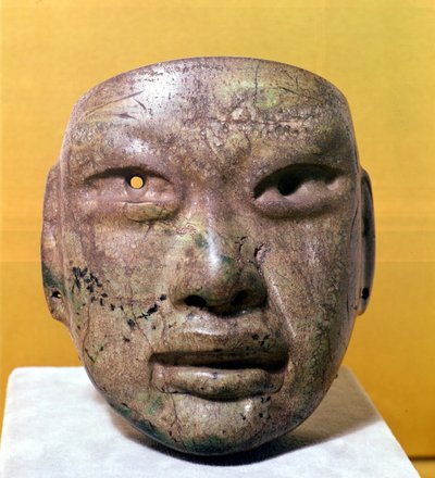 Dodenmasker, Olmec, uit Mexico door Pre Columbian